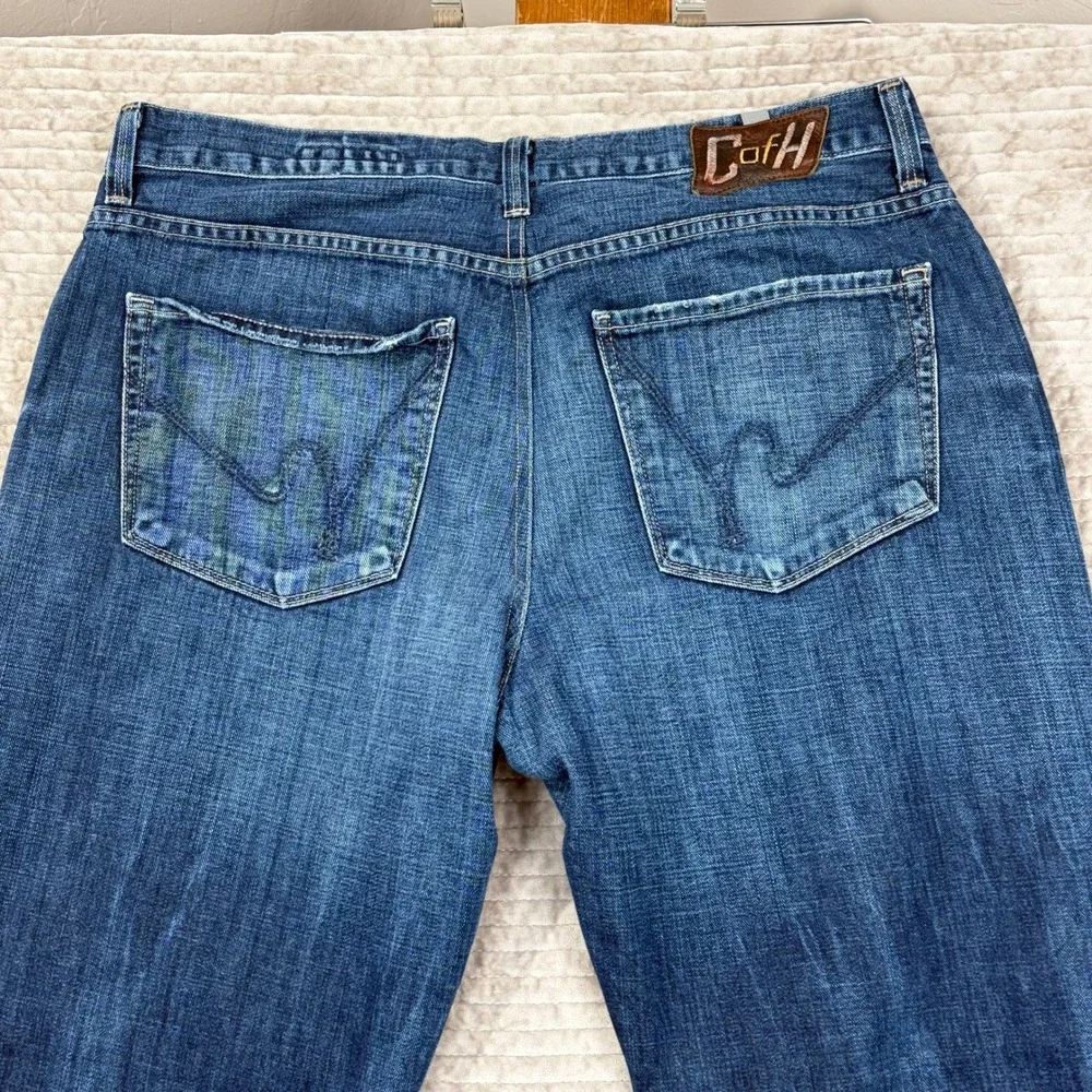 Citizens of Humanity Mens Jeans Straight Leg Blue Denim 38x32 12697 Style 606306